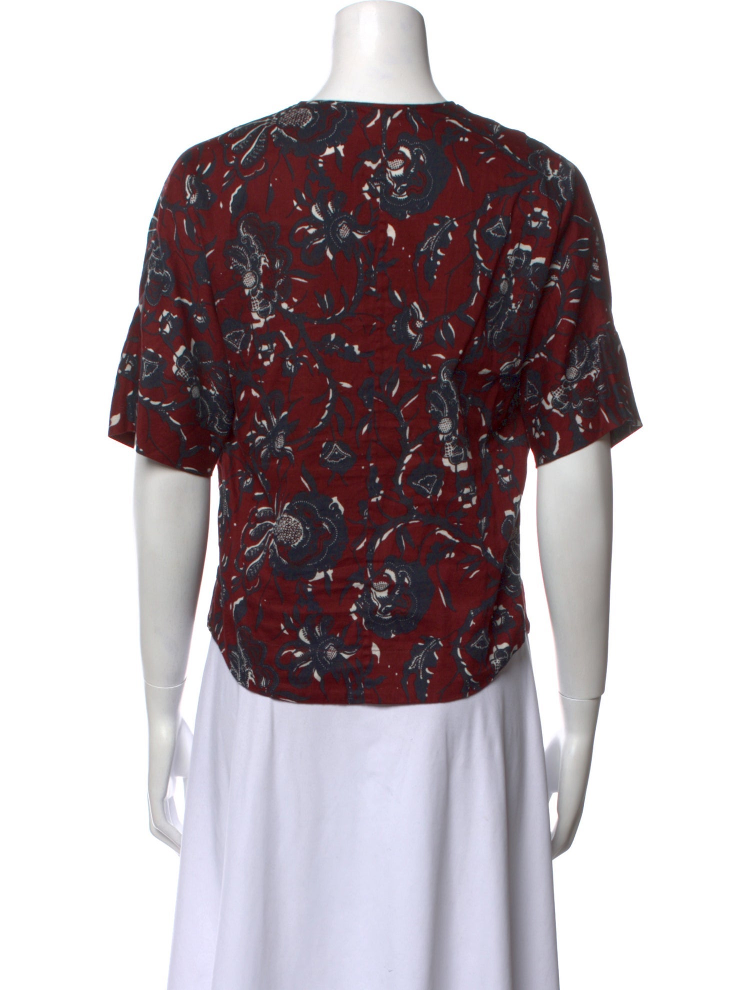 Isabel Marant Printed V-Neck Blouse